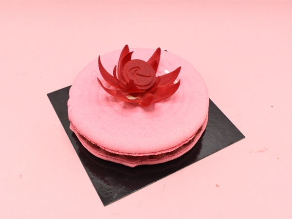 Frambozen macarontaart 6 pers