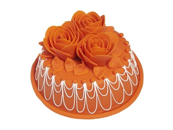Oranje rozentaart (8 pers)